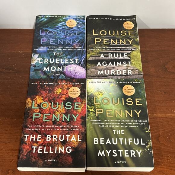 Louise Penny Paperback Book Lot (books 3,4,5,8) Cruelest Month Beautiful Mystery - Picture 5 of 6